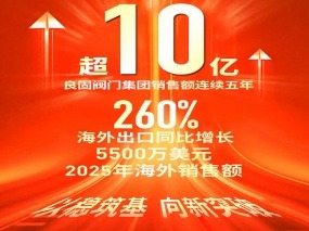 连续五年超10亿，出口增长260%｜良固阀门的增长不只是“量变” LIANGGU Valve: Beyond Scale, Toward High-Quality Growth